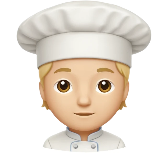 chef's hat without the chef emoji
