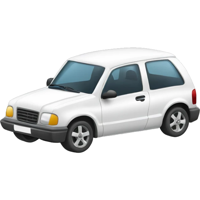 Coche blanco  emoji