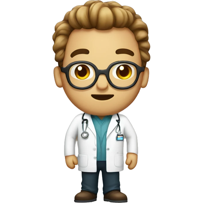 a nerd poop doctor emoji