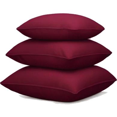 aesthetic burgundy stack of pillows  emoji
