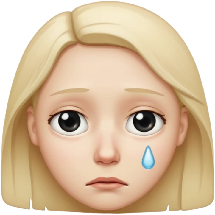 Sad face with a tear  emoji