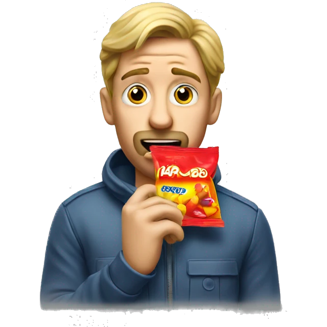 Man eat haribo emoji