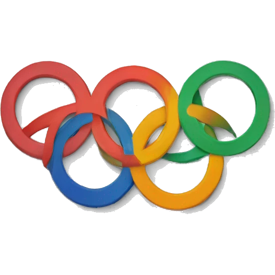 my logo with olympic rings emoji