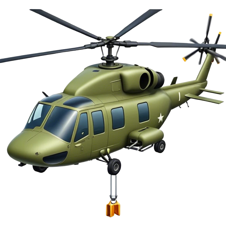 modern military helicopter emoji