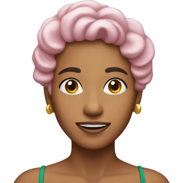 rosa coração estrela emoji