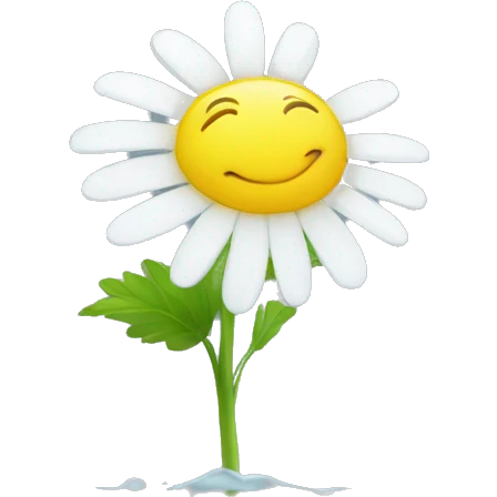 Chamomile in the rain emoji