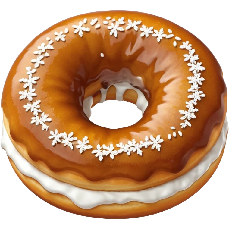 a slovenian traditional donut krof emoji