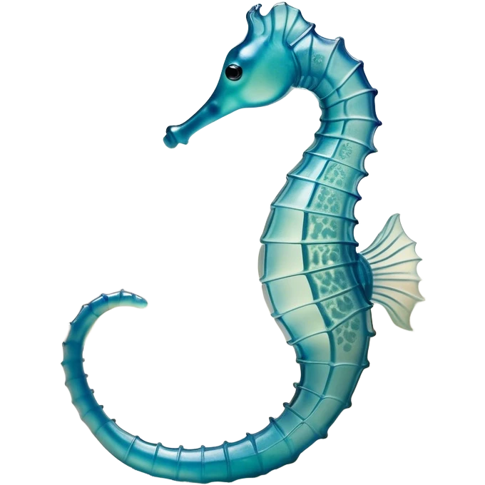Beautiful and Majestic Sea Horse Portrait Emoji, Head and body rendered in serene repose with a gentle, content smile, showcasing a slender, elegantly curved seahorse with a softly coiled tail and eyes gently closed in peaceful slumber, Simplified yet exquisitely endearing features, highly detailed, glowing with a soft, drowsy aquatic light, high shine, relaxed and utterly enchanting, stylized with an air of majestic marine beauty, soft glowing outline, capturing the essence of a beautiful and majestic seahorse that embodies the enchanting spirit of the ocean! emoji