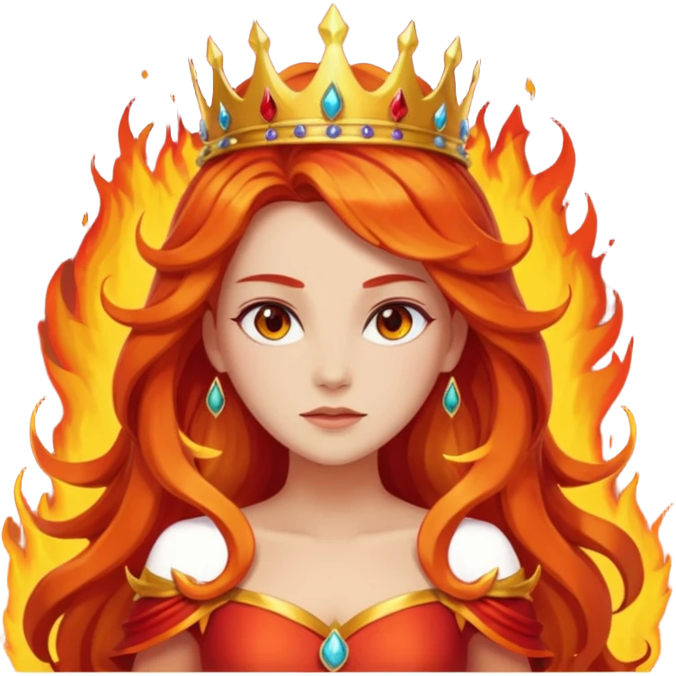 flame queen emoji