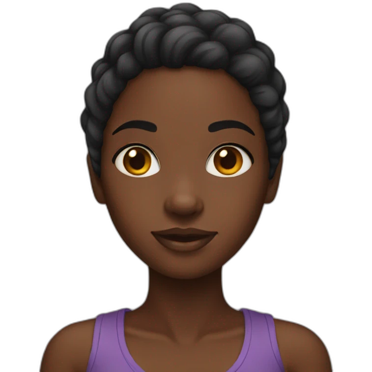 Black girl emoji