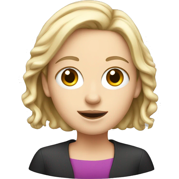 white girl speaker emoji