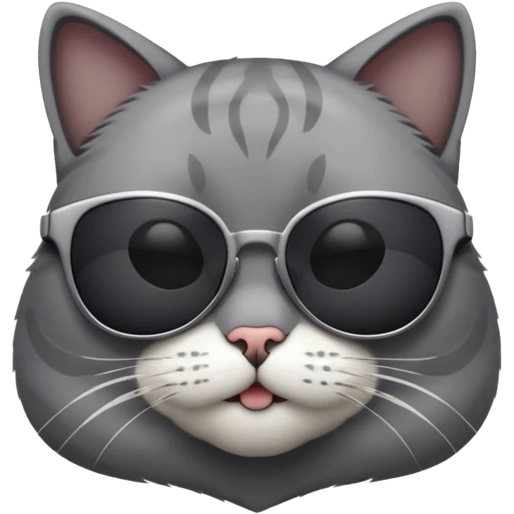 Cat wearing sunglasses emoji