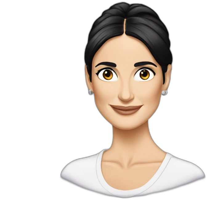 demi moore cartoon wearing tee emoji