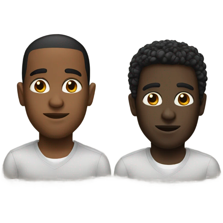 2 black guys  emoji