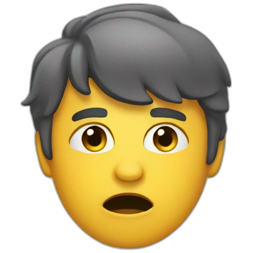 Person who asked to calm down emoji