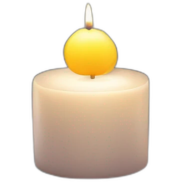 cozy candle at night emoji