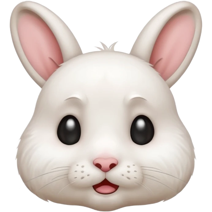 White rabbit sad crying tears emoji  emoji