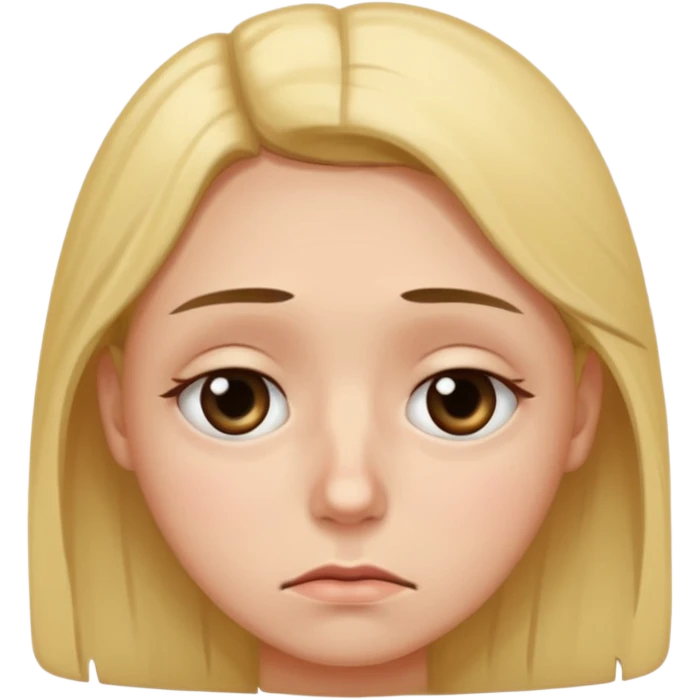 Emoji de cansado y triste con ojeras emoji