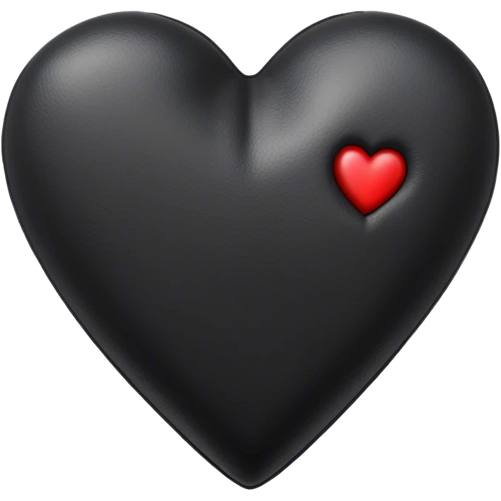 medieval black leather heart  emoji