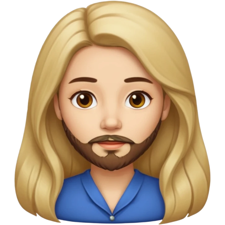 lady with beard emoji