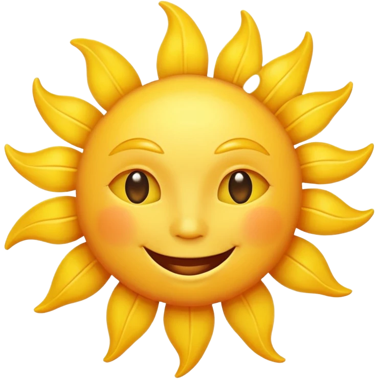 smiling sun emoji emoji