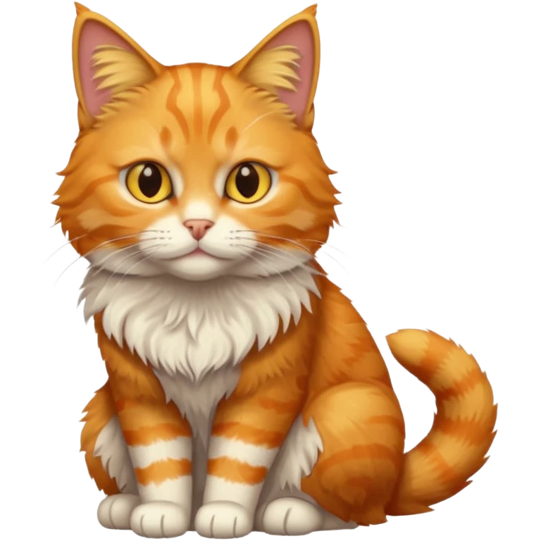 orange tabby cat: yellow eyes emoji