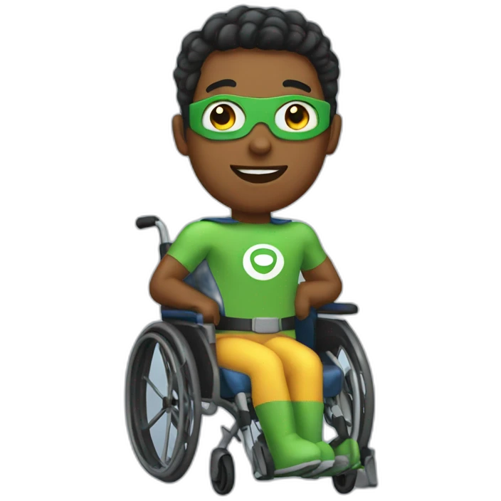 superheroe in wheelchair emoji