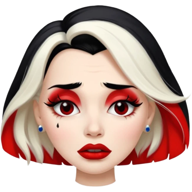 Cruella de vi crying emoji