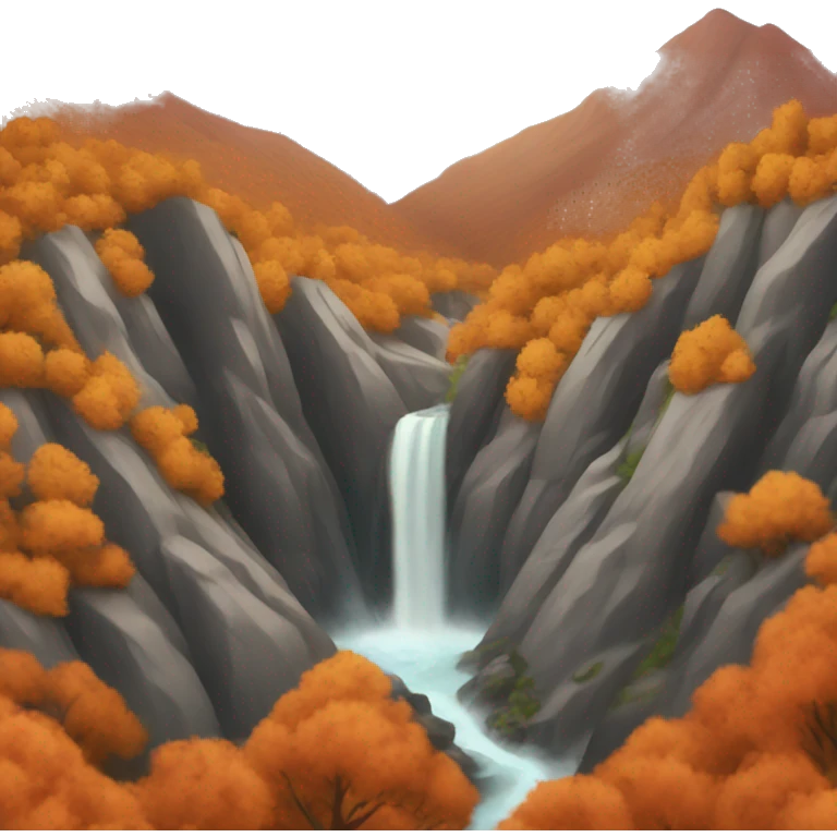 Fall in the mountains  emoji