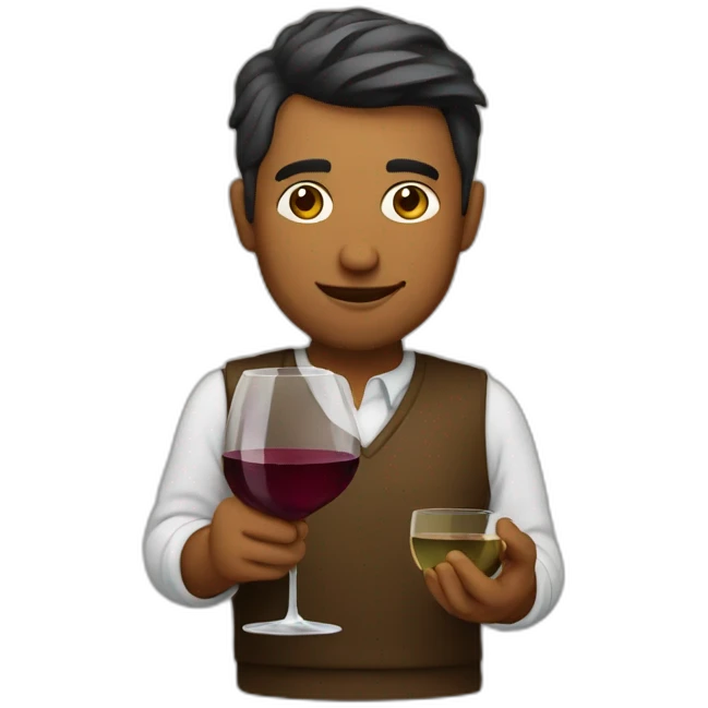 Developer and wine emoji