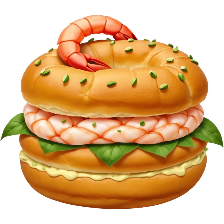 Un choux à la crevette (au lieu d’un choux à la crème) emoji