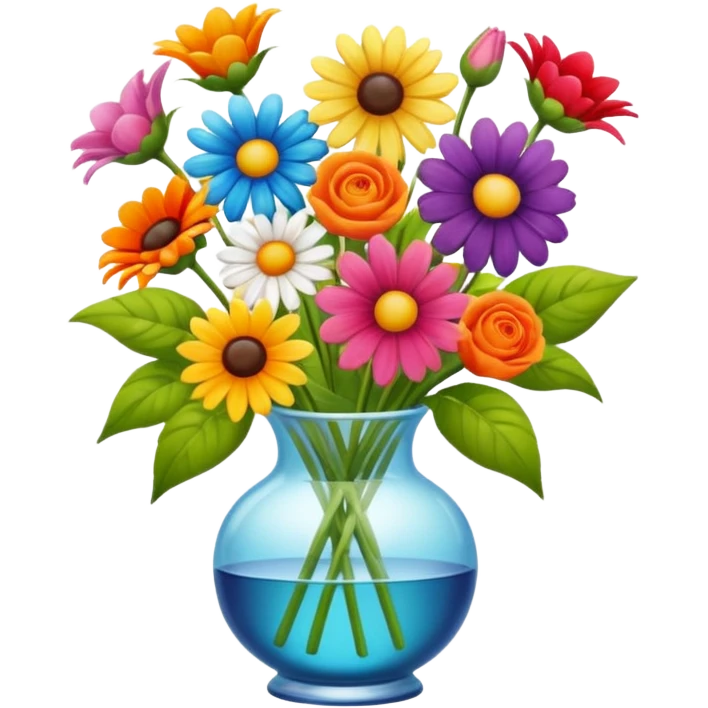 decoração de flores de verão emoji