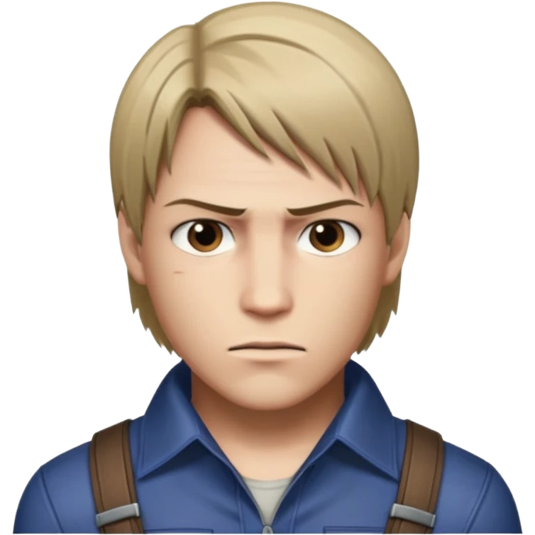 Leon Kennedy from resident evil 4 remake emoji