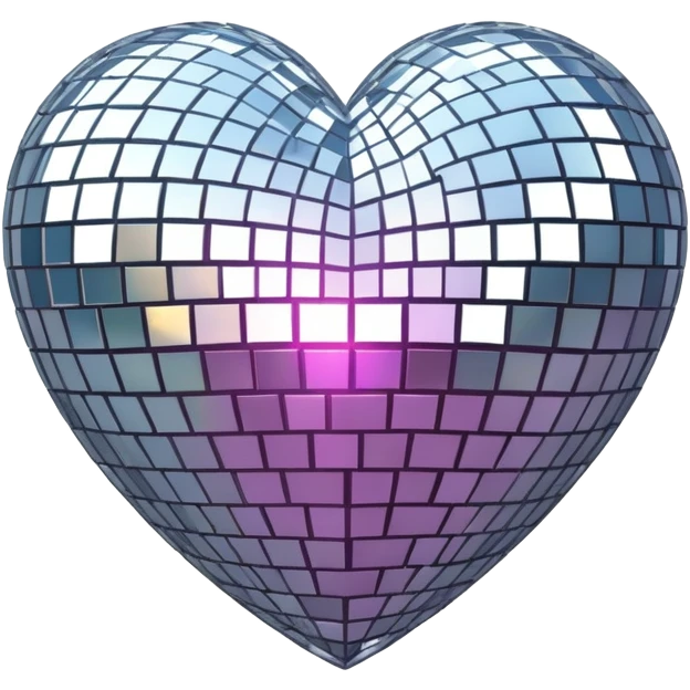 Disco ball Heart emoji