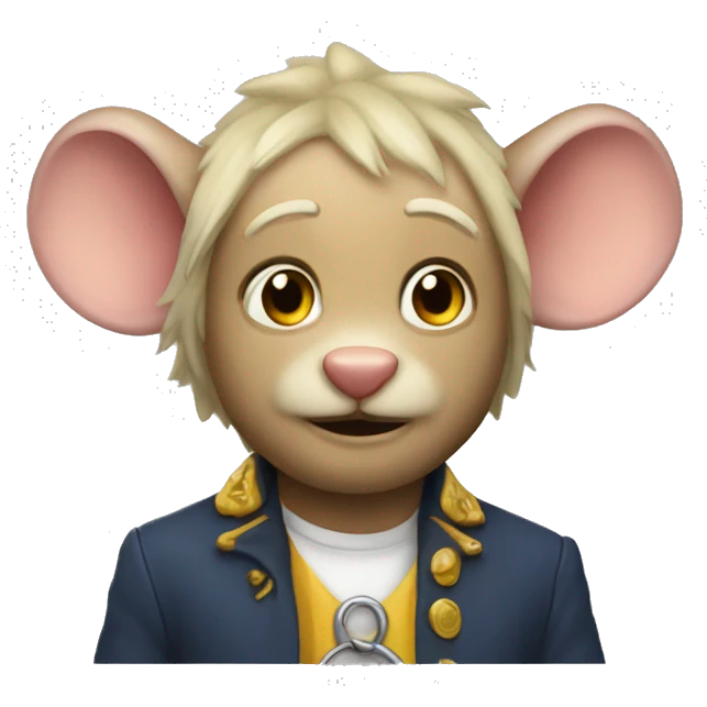 Ratona con aureola emoji