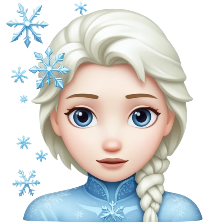 frozen person with ice crystals emoji