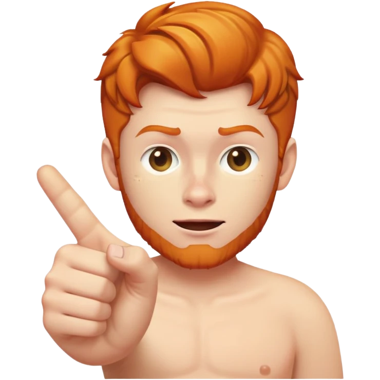 Ginger flipping someone off  emoji