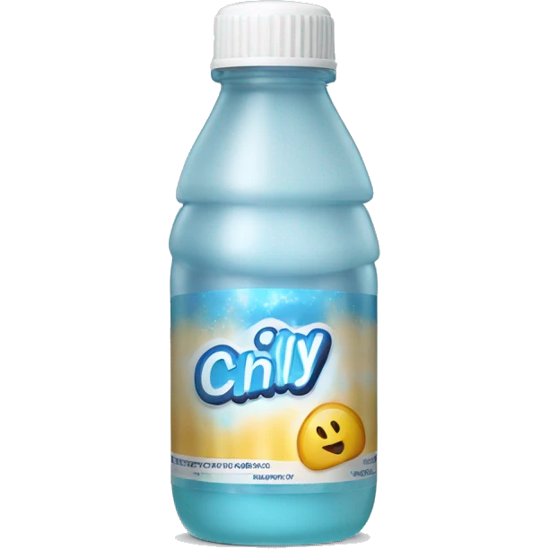 gel bottle with label that says "chilly" emoji