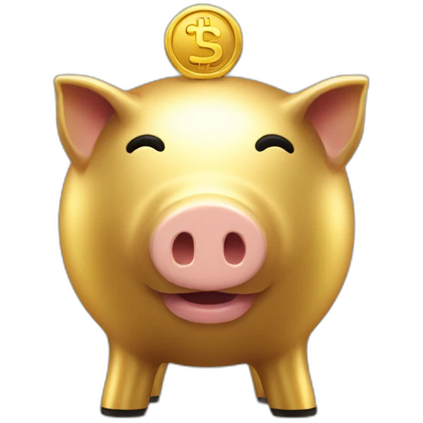 goldened-piggy-bank emoji