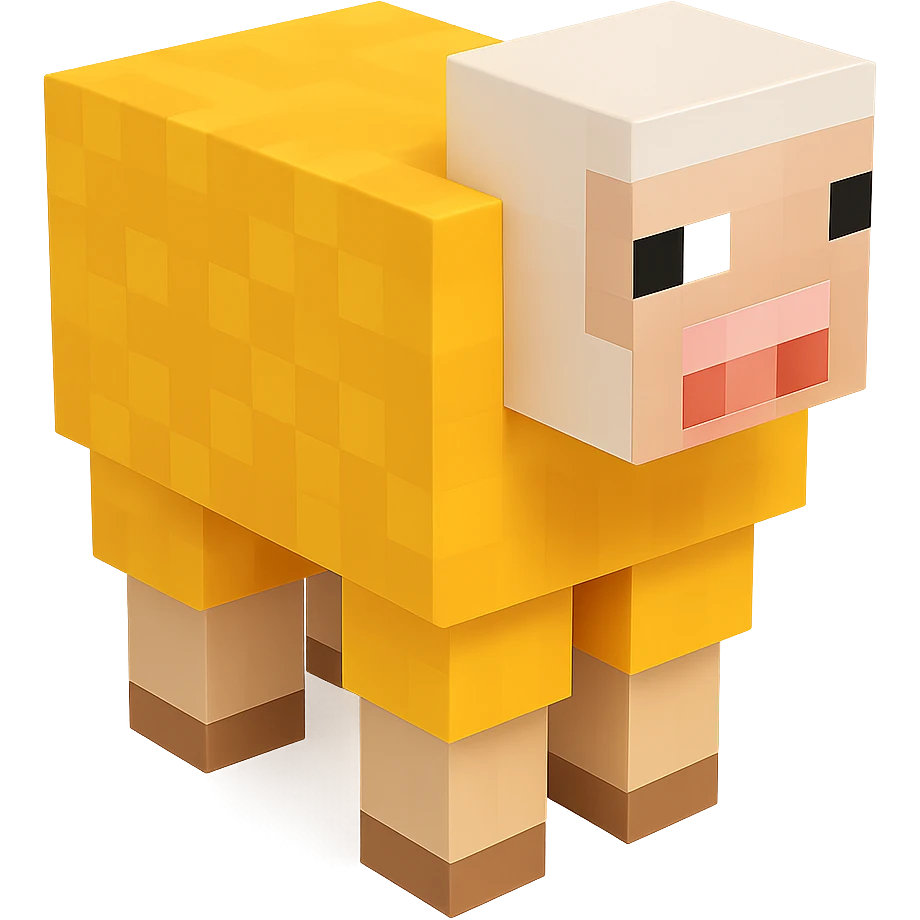 Minecraft sheep emoji