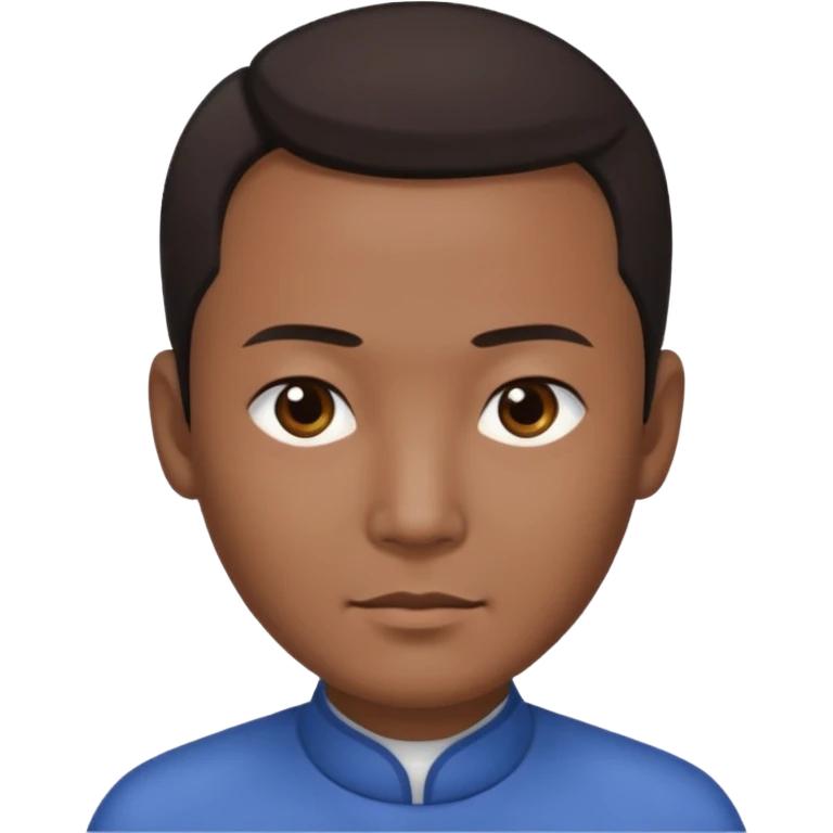 Receding hairline midpart Asian man. emoji