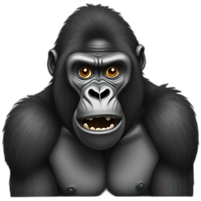 shocked gorilla emoji