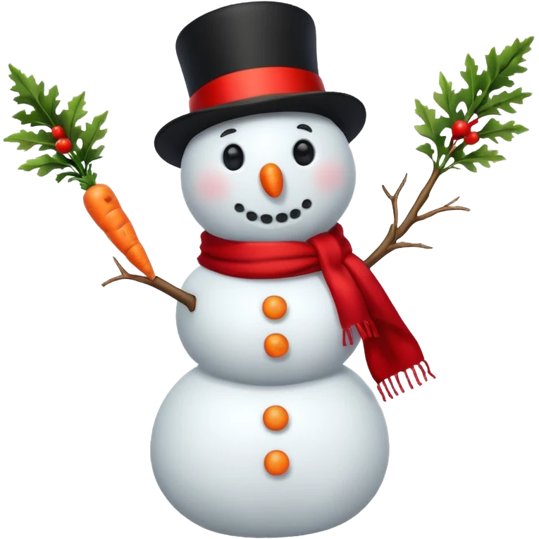 Cute snowman full body with legs and all emoji