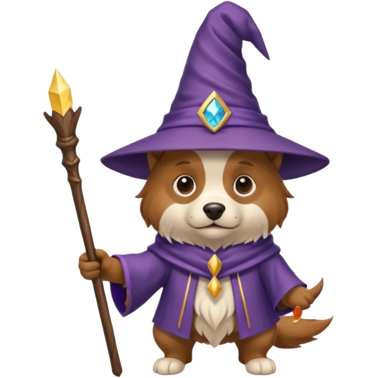 Dog wizard emoji