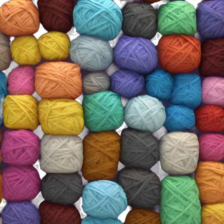 A ball of yarn with the following four colors: #0DC09D
 #F18046 
#FA6863 
#3D95FD emoji