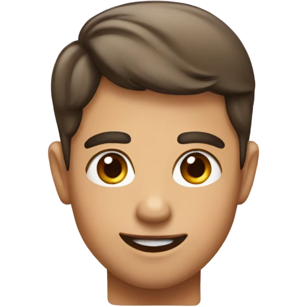 Slimmer but higher cheeks emoji