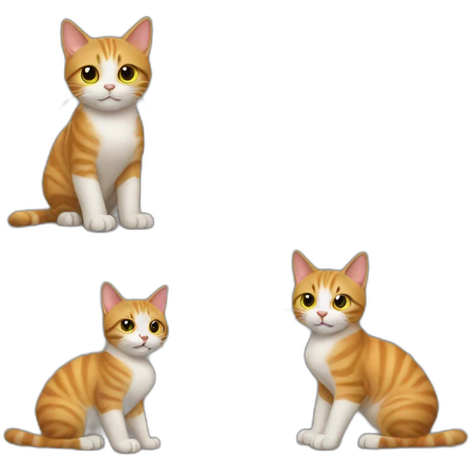 Cat on the back playing with tennis ball emoji