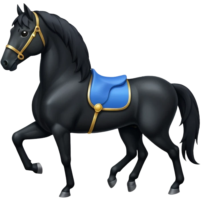 Black Horse  emoji