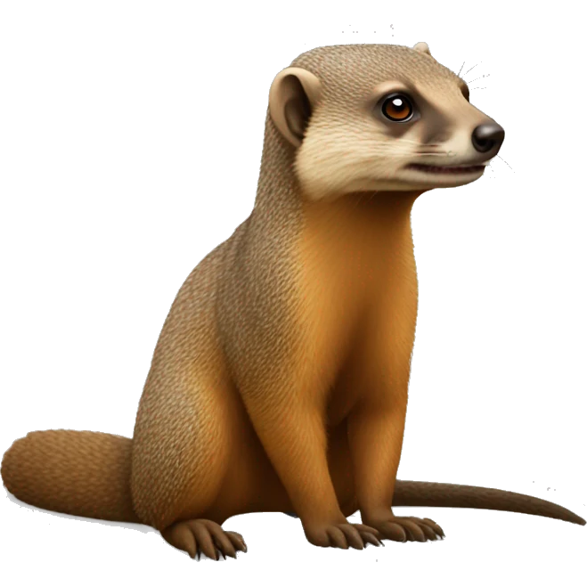 a Mongoose that have long hear emoji