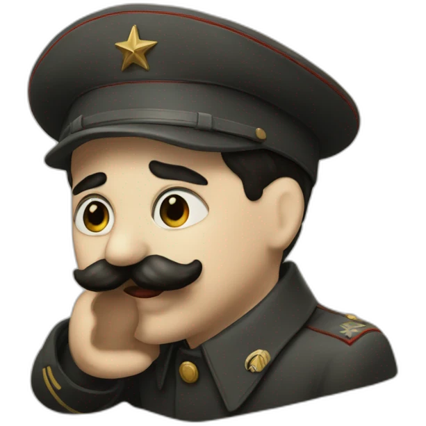Stalin kiss chaplin emoji
